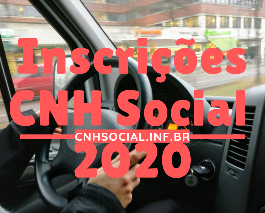 Inscrições CNH Social 2020